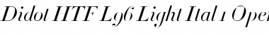 Download Didot HTF-L96-Light-Ital Font