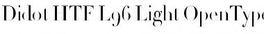 Download Didot HTF-L96-Light Font