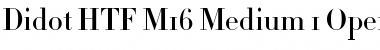 Download Didot HTF-M16-Medium Font