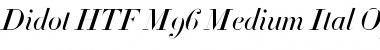 Download Didot HTF-M96-Medium-Ital Font