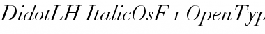 Download Linotype Didot Italic Oldstyle Figures Font