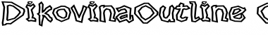 Download DikovinaOutline Font Download DikovinaOutline Font