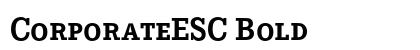 CorporateESC Bold preview