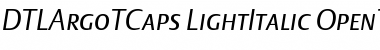 Download DTLArgoTCaps Font
