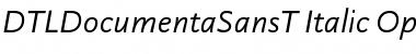 Download DTLDocumentaSansT Font