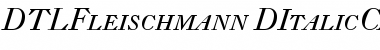 Download DTL Fleischmann D Italic Caps Font