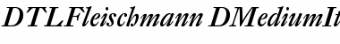 Download DTL Fleischmann D Medium Italic Font