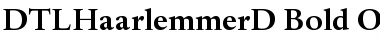 Download DTLHaarlemmerD Font