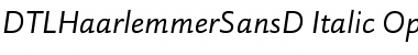 Download DTLHaarlemmerSansD Font
