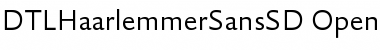 Download DTLHaarlemmerSansSD Font