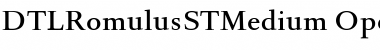 Download DTLRomulusSTMedium Font