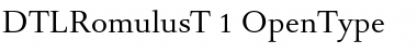 Download DTL Romulus Font