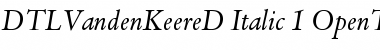 Download DTL VandenKeere Font