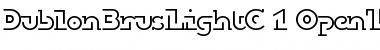 Download DublonBrusLightC Font