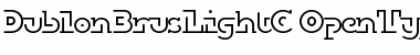 Download DublonBrusLightC Font