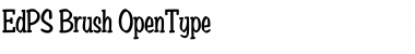 Download EdPS Brush Font