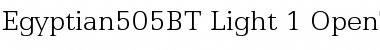 Download Egyptian 505 Font