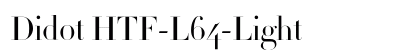 Didot HTF-L64-Light Preview