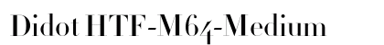 Didot HTF-M64-Medium Font Didot HTF-M64-Medium Font Preview