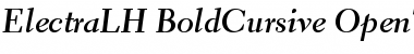 Download Electra LH Bold Cursive Font