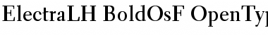 Download Electra LH Bold OsF Font