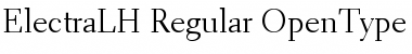 Download Electra LH Regular Font