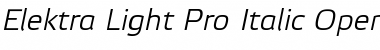 Download Elektra Light Pro Font
