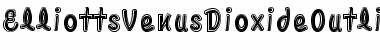 Download ElliottsVenusDioxideOutlined Font