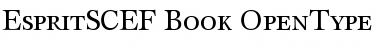 Download EspritSCEF Font
