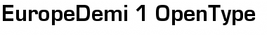 Download EuropeDemi Font