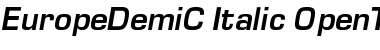Download EuropeDemiC Italic Font