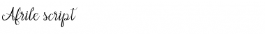 Download Afrile script Font