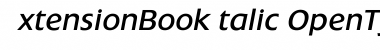 Download ExtensionBookItalic Font
