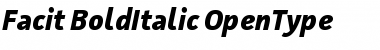 Download Facit Bold Italic Font