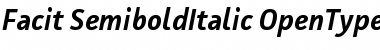 Download Facit Semibold Italic Font