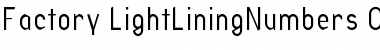Download Factory LightLiningNumbers Font
