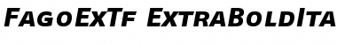 Download FagoExTf ExtraBoldItalicCaps Font