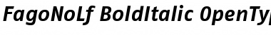 Download FagoNoLf BoldItalic Font