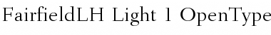 Download Fairfield LH 45 Light Font