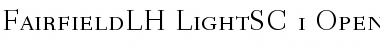 Download Fairfield LH 45 Light Small Caps & Old Style Figures Font