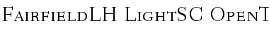 Download Fairfield LH 45 Light SC Font