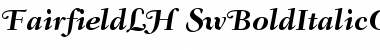Download Fairfield LH 76 Bold Italic Swash OsF Font
