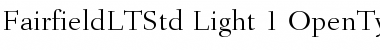 Download Fairfield LT Std 45 Light Font