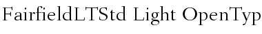 Download Fairfield LT Std 45 Light Font