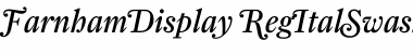 Download FarnhamDisplay-RegItalSwash Regular Font