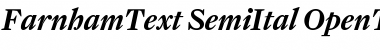 Download FarnhamText-SemiItal Regular Font