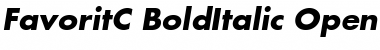 Download FavoritC Bold Italic Font