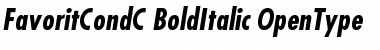 Download FavoritCondC Bold Italic Font