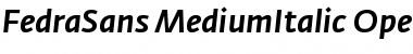 Download Fedra Sans Medium Italic Font