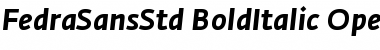 Download Fedra Sans Std Bold Italic Font